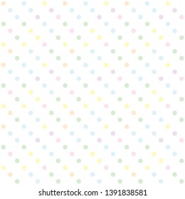 Seamless abstract background of colored varied circles for design.