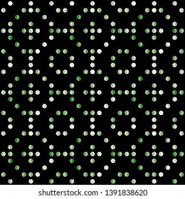 Seamless abstract background of colored varied circles for design.