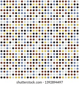 Seamless abstract background of colored varied circles for design.