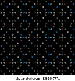 Seamless abstract background of colored varied circles for design.