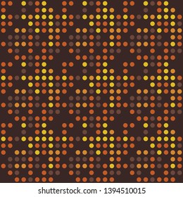 Seamless abstract background of colored varied circles for design.