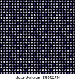 Seamless abstract background of colored varied circles for design.