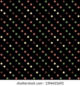 Seamless abstract background of colored varied circles for design.