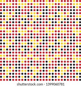 Seamless abstract background of colored varied circles for design.