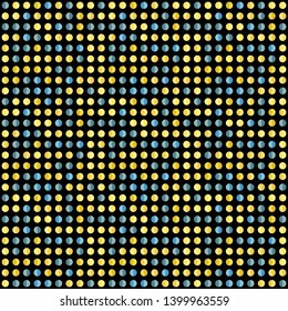 Seamless abstract background of colored varied circles for design.