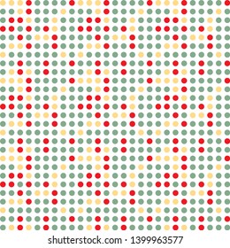 Seamless abstract background of colored varied circles for design.