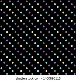 Seamless abstract background of colored varied circles for design.