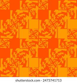 Seamless abstract background. Colorful geometric pattern. Retro backdrop pattern. Wallpaper illustration. Wrapping paper pattern texture. Dimensional square background.