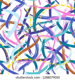 seamless abstract background composition, with paint strokes and splashes