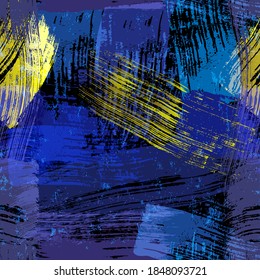 seamless abstract background composition, with paint strokes and splashes, grungy