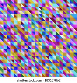 seamless abstract background consisting of triangles
