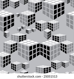 Seamless abstract background with cubes