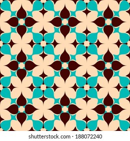 seamless abstract background with different geometric shapes