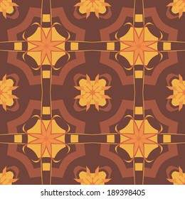 seamless abstract background with different geometric shapes