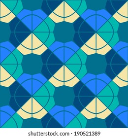 seamless abstract background with different geometric shapes 