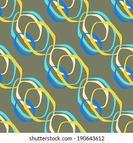 seamless abstract background with different geometric shapes