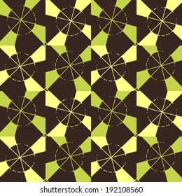 seamless abstract background with different geometric shapes 