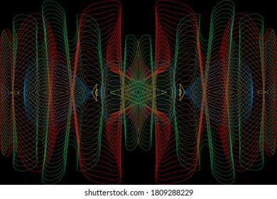 Seamless abstract background of different patterns