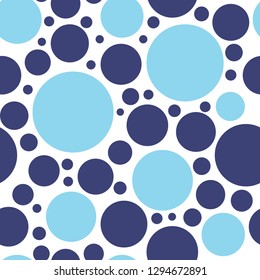 Seamless abstract background with dots, circles. Infinity dotted geometric pattern. Vector illustration.  