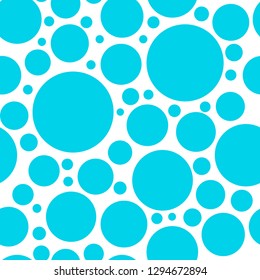 Seamless abstract background with dots, circles. Infinity dotted geometric pattern. Vector illustration.  