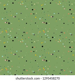 Seamless abstract background with dots, circles. Infinity dotted geometric pattern. Vector illustration.   