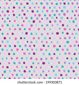 Seamless abstract background of dots and strips