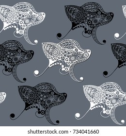 Seamless abstract background with earth dog (hound), symbol of 2018.Texture (pattern) for textile, wallpapers, print, wrapping, scrapbooking, book cover, cloth. New year design.  Vector illustration.
