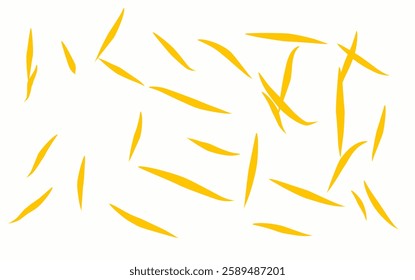 seamless abstract background for fabric, textile, paper, packaging, curtain, pillow, blanket, bed sheet.hand drawn yellow eyebrows