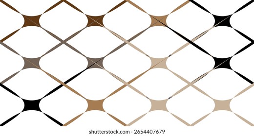 fundo abstrato sem costura, apresentando um mosaico de formas de estrelas interconectadas em vários tons de marrom, bege e preto. Perfeito para design moderno, têxteis ou arte digital.