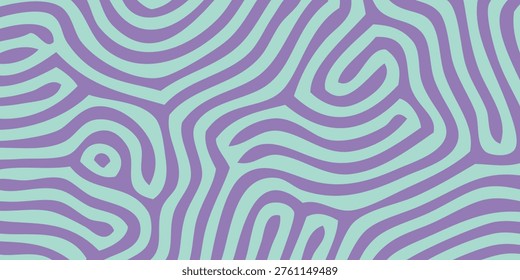 A seamless abstract background featuring organic, flowing lines in a pastel palette of purple and mint green, creating a sense of movement and depth.