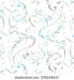 Ein nahtloser abstrakter Hintergrund mit vertikalen Halbtonlinien und farbigen Texturen. Geeignet für Printdesigns, Tapeten und Bekleidungshintergründe.