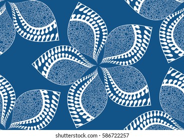 Seamless abstract background with flower.