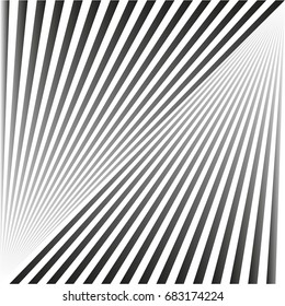 Seamless abstract background in the form of gray rays and stripes on white.