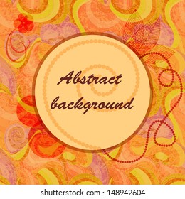 Seamless abstract background with frame