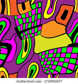Seamless abstract background with freehand abstract pattern.