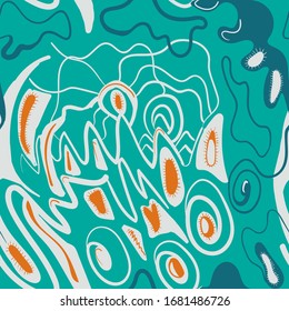 Fondo abstracto sin inconvenientes con patrones de mano libre.