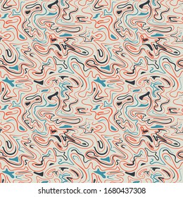 Fondo abstracto sin inconvenientes con líneas de onda de mano libre.