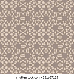 Seamless abstract background, geometric beige pattern