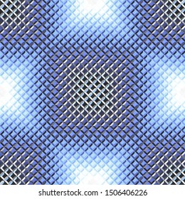 Seamless abstract background. Geometric blue pattern in low poly style. Effect of a relief. Vector image.
