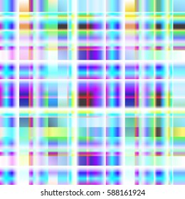 Seamless abstract background with geometric elements. Designed with bright colored gradients. Trendy Glitch effect.