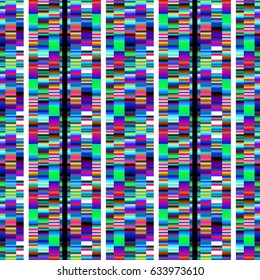 Seamless abstract background with geometric elements. Designed with bright colored gradients. Trendy Glitch effect