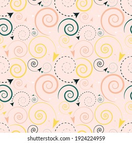 Seamless abstract background of geometric shapes. vector illustration.