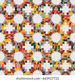Seamless abstract background of geometric shapes. Geometric mosaic