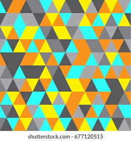 Seamless abstract background of geometric shapes. Geometric a mosaic of triangles