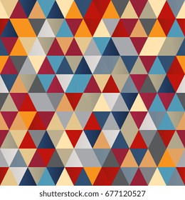 Seamless abstract background of geometric shapes. Geometric a mosaic of triangles