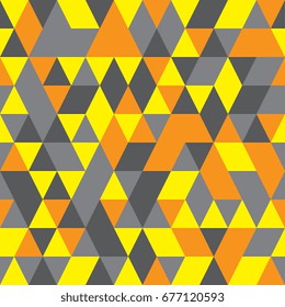 Seamless abstract background of geometric shapes. Geometric a mosaic of triangles