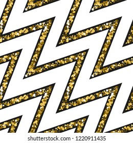 Seamless abstract background with golden sequins.