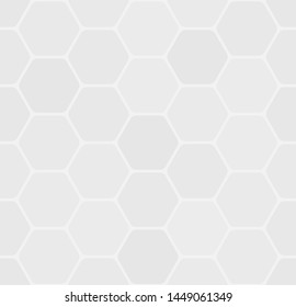 Seamless abstract background. Gray hexagons. Vector illustration.