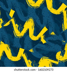 Seamless abstract background with grunge wave pattern.