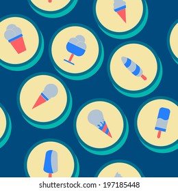 seamless abstract background with ice cream